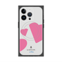 プレミアムスクエアケース with MagSafe［ LANVIN en Bleu Hearts Pink - ランバン ハート ピンク ］
