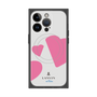 プレミアムスクエアケース with MagSafe［ LANVIN en Bleu Hearts Pink - ランバン ハート ピンク ］