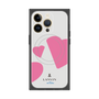 プレミアムスクエアケース with MagSafe［ LANVIN en Bleu Hearts Pink - ランバン ハート ピンク ］