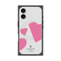 プレミアムスクエアケース with MagSafe［ LANVIN en Bleu Hearts Pink - ランバン ハート ピンク ］