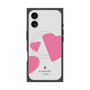 プレミアムスクエアケース with MagSafe［ LANVIN en Bleu Hearts Pink - ランバン ハート ピンク ］