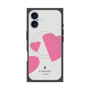 プレミアムスクエアケース with MagSafe［ LANVIN en Bleu Hearts Pink - ランバン ハート ピンク ］