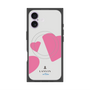 プレミアムスクエアケース with MagSafe［ LANVIN en Bleu Hearts Pink - ランバン ハート ピンク ］