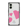 プレミアムスクエアケース with MagSafe［ LANVIN en Bleu Hearts Pink - ランバン ハート ピンク ］