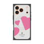 プレミアムスクエアケース with MagSafe［ LANVIN en Bleu Hearts Pink - ランバン ハート ピンク ］