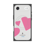 プレミアムスクエアケース with MagSafe［ LANVIN en Bleu Hearts Pink - ランバン ハート ピンク ］