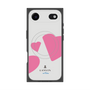 プレミアムスクエアケース with MagSafe［ LANVIN en Bleu Hearts Pink - ランバン ハート ピンク ］