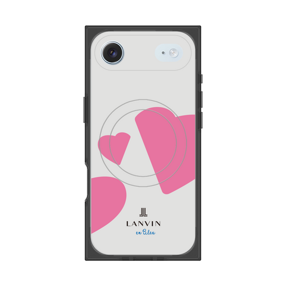 プレミアムスクエアケース with MagSafe［ LANVIN en Bleu Hearts Pink - ランバン ハート ピンク ］