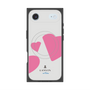 プレミアムスクエアケース with MagSafe［ LANVIN en Bleu Hearts Pink - ランバン ハート ピンク ］