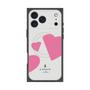 プレミアムスクエアケース with MagSafe［ LANVIN en Bleu Hearts Pink - ランバン ハート ピンク ］