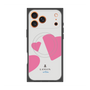 プレミアムスクエアケース with MagSafe［ LANVIN en Bleu Hearts Pink - ランバン ハート ピンク ］
