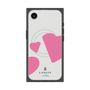 プレミアムスクエアケース with MagSafe［ LANVIN en Bleu Hearts Pink - ランバン ハート ピンク ］
