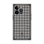 プレミアムスクエアケース with MagSafe［ Houndstooth Pattern Black with LANVIN en Bleu logo- ランバン 千鳥格子柄 ブラック ］