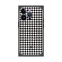 プレミアムスクエアケース with MagSafe［ Houndstooth Pattern Black with LANVIN en Bleu logo- ランバン 千鳥格子柄 ブラック ］