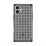 プレミアムスクエアケース with MagSafe［ Houndstooth Pattern Black with LANVIN en Bleu logo- ランバン 千鳥格子柄 ブラック ］