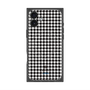 プレミアムスクエアケース with MagSafe［ Houndstooth Pattern Black with LANVIN en Bleu logo- ランバン 千鳥格子柄 ブラック ］