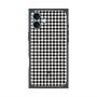 プレミアムスクエアケース with MagSafe［ Houndstooth Pattern Black with LANVIN en Bleu logo- ランバン 千鳥格子柄 ブラック ］