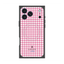 プレミアムスクエアケース with MagSafe［ Houndstooth Pattern Pink with LANVIN en Bleu logo- ランバン 千鳥格子柄 ピンク ］