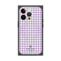 プレミアムスクエアケース with MagSafe［ Houndstooth Pattern Purple -with LANVIN en Bleu logo ランバン 千鳥格子柄 パープル ］