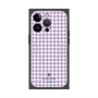 プレミアムスクエアケース with MagSafe［ Houndstooth Pattern Purple -with LANVIN en Bleu logo ランバン 千鳥格子柄 パープル ］