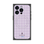 プレミアムスクエアケース with MagSafe［ Houndstooth Pattern Purple -with LANVIN en Bleu logo ランバン 千鳥格子柄 パープル ］