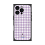 プレミアムスクエアケース with MagSafe［ Houndstooth Pattern Purple -with LANVIN en Bleu logo ランバン 千鳥格子柄 パープル ］