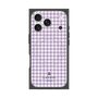 プレミアムスクエアケース with MagSafe［ Houndstooth Pattern Purple -with LANVIN en Bleu logo ランバン 千鳥格子柄 パープル ］