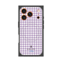 プレミアムスクエアケース with MagSafe［ Houndstooth Pattern Purple -with LANVIN en Bleu logo ランバン 千鳥格子柄 パープル ］