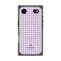 プレミアムスクエアケース with MagSafe［ Houndstooth Pattern Purple -with LANVIN en Bleu logo ランバン 千鳥格子柄 パープル ］