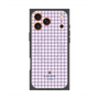 プレミアムスクエアケース with MagSafe［ Houndstooth Pattern Purple -with LANVIN en Bleu logo ランバン 千鳥格子柄 パープル ］