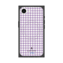 プレミアムスクエアケース with MagSafe［ Houndstooth Pattern Purple -with LANVIN en Bleu logo ランバン 千鳥格子柄 パープル ］