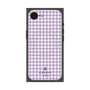 プレミアムスクエアケース with MagSafe［ Houndstooth Pattern Purple -with LANVIN en Bleu logo ランバン 千鳥格子柄 パープル ］