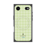 プレミアムスクエアケース with MagSafe［ Houndstooth Pattern Green with LANVIN en Bleu logo- ランバン 千鳥格子柄 グリーン ］