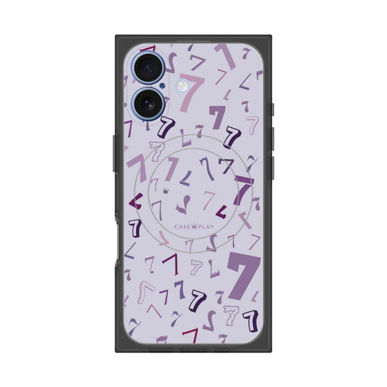 プレミアムスクエアケース with MagSafe［ Puple 7 - パープル・セブン ］