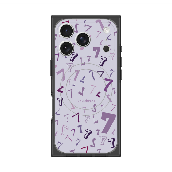 プレミアムスクエアケース with MagSafe［ Puple 7 - パープル・セブン ］