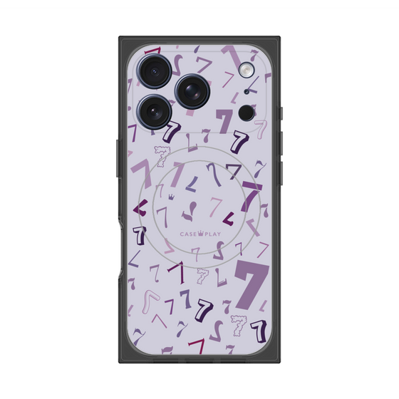 プレミアムスクエアケース with MagSafe［ Puple 7 - パープル・セブン ］