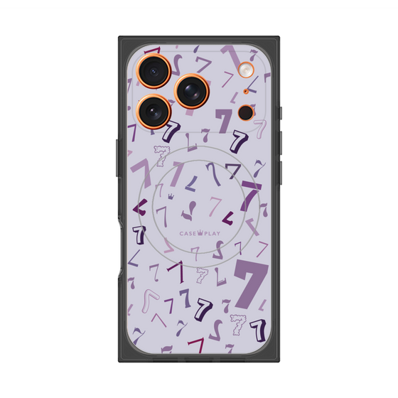 プレミアムスクエアケース with MagSafe［ Puple 7 - パープル・セブン ］