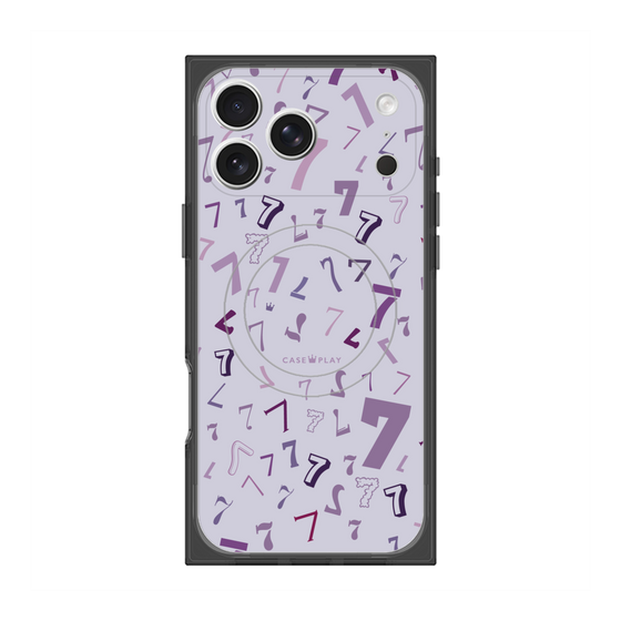 プレミアムスクエアケース with MagSafe［ Puple 7 - パープル・セブン ］