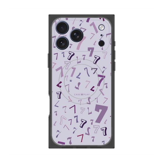 プレミアムスクエアケース with MagSafe［ Puple 7 - パープル・セブン ］