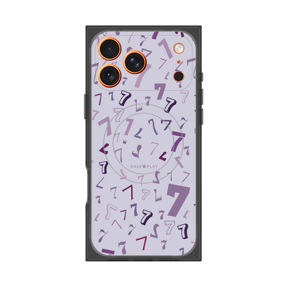 プレミアムスクエアケース with MagSafe［ Puple 7 - パープル・セブン ］