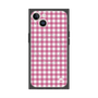プレミアムスクエアケース with MagSafe［ Checkered Pink - ギンガムチェック ピンク ］