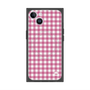 プレミアムスクエアケース with MagSafe［ Checkered Pink - ギンガムチェック ピンク ］