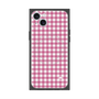 プレミアムスクエアケース with MagSafe［ Checkered Pink - ギンガムチェック ピンク ］