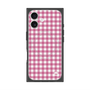 プレミアムスクエアケース with MagSafe［ Checkered Pink - ギンガムチェック ピンク ］