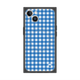 プレミアムスクエアケース with MagSafe［ Checkered Blue - ギンガムチェック ブルー ］