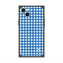 プレミアムスクエアケース with MagSafe［ Checkered Blue - ギンガムチェック ブルー ］