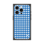 プレミアムスクエアケース with MagSafe［ Checkered Blue - ギンガムチェック ブルー ］