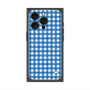 プレミアムスクエアケース with MagSafe［ Checkered Blue - ギンガムチェック ブルー ］