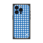 プレミアムスクエアケース with MagSafe［ Checkered Blue - ギンガムチェック ブルー ］