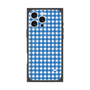 プレミアムスクエアケース with MagSafe［ Checkered Blue - ギンガムチェック ブルー ］